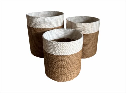 Mini Loom Round Basket Set 4 Ps1
