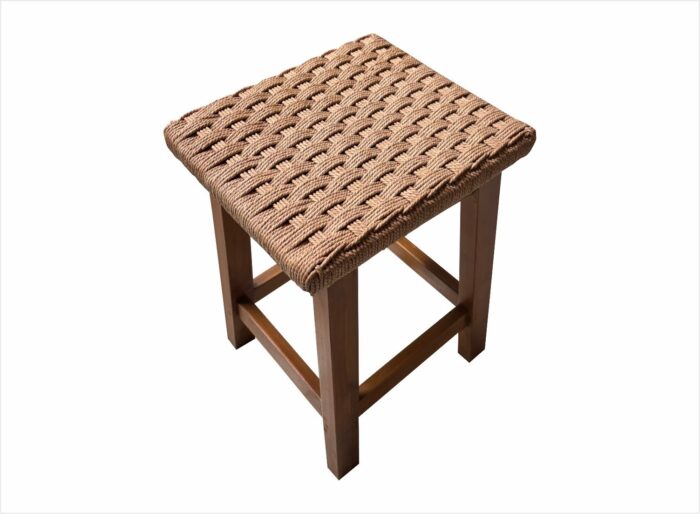 Wooden Square Stool "Serayu"